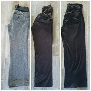 3 maternity pants size 2, petite small, petite lg
